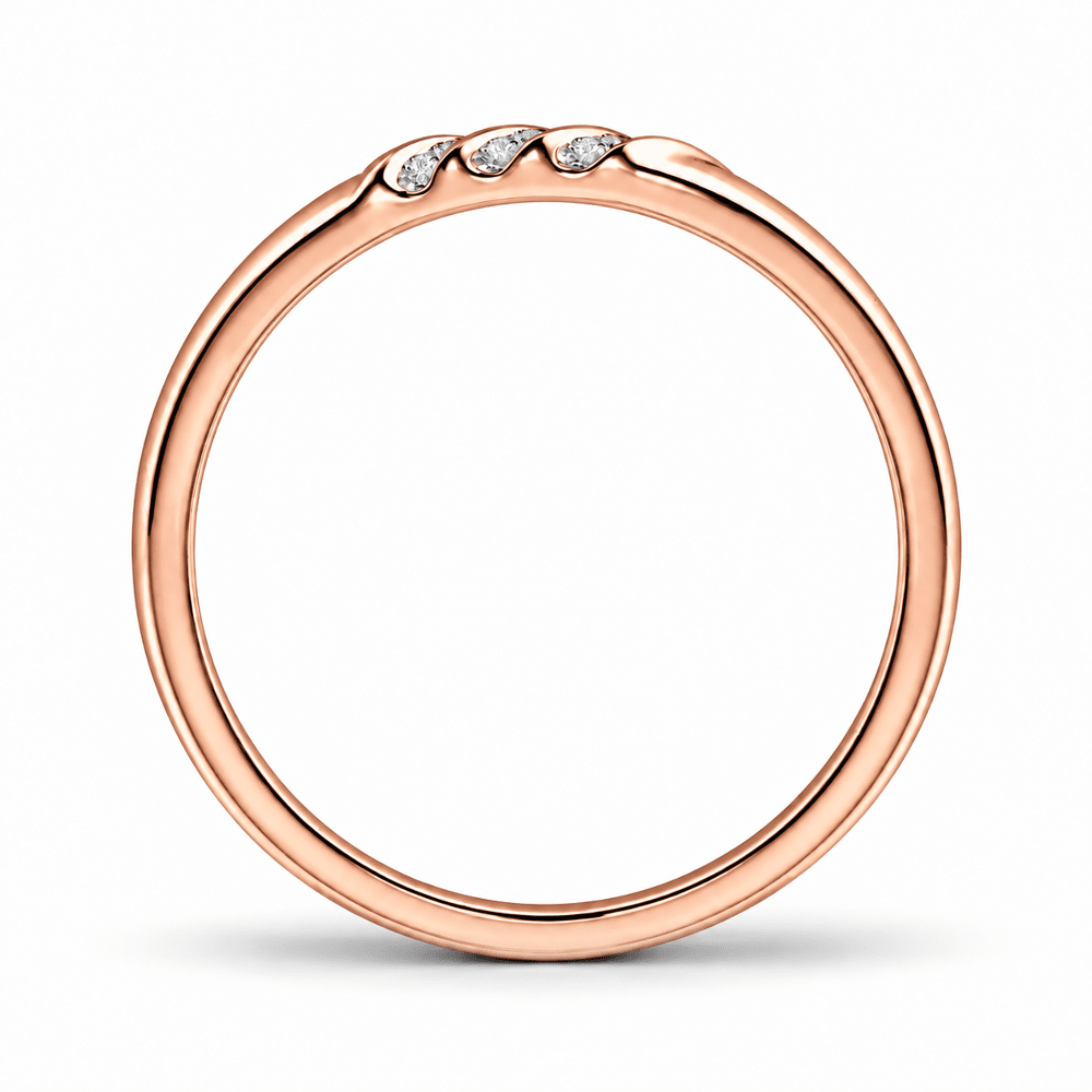 3.5mm Diagonal Channel-Set Moissanite Men's Wedding Band - Novelle Vow