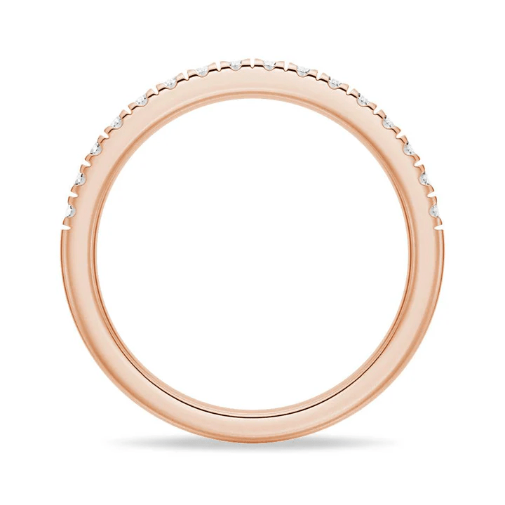 Classic French Pavé Moissanite Wedding Band (2mm) - Novelle Vow
