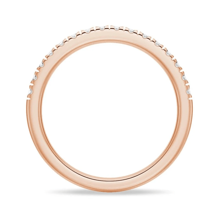 Classic French Pavé Moissanite Wedding Band (2mm) - Novelle Vow