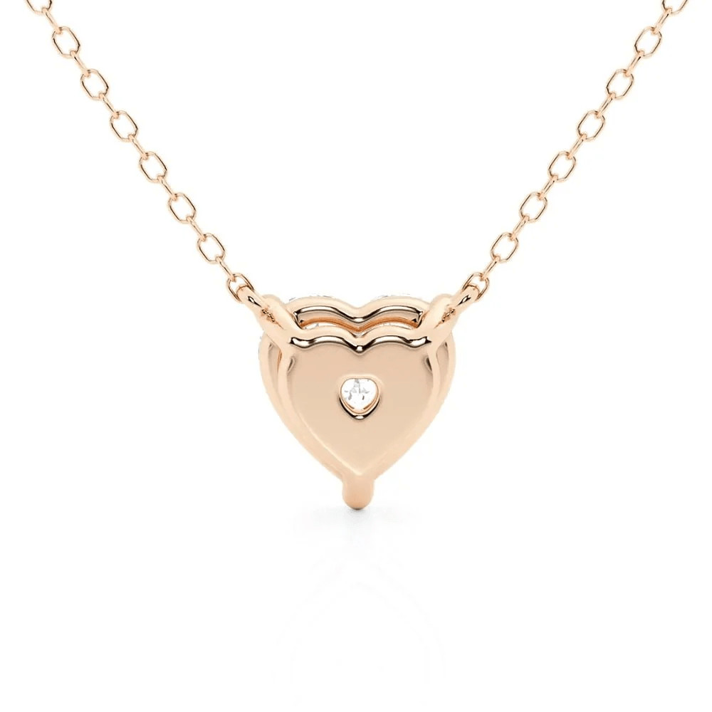 Heart Cut Moissanite Solitaire Pendant Necklace - Novelle Vow