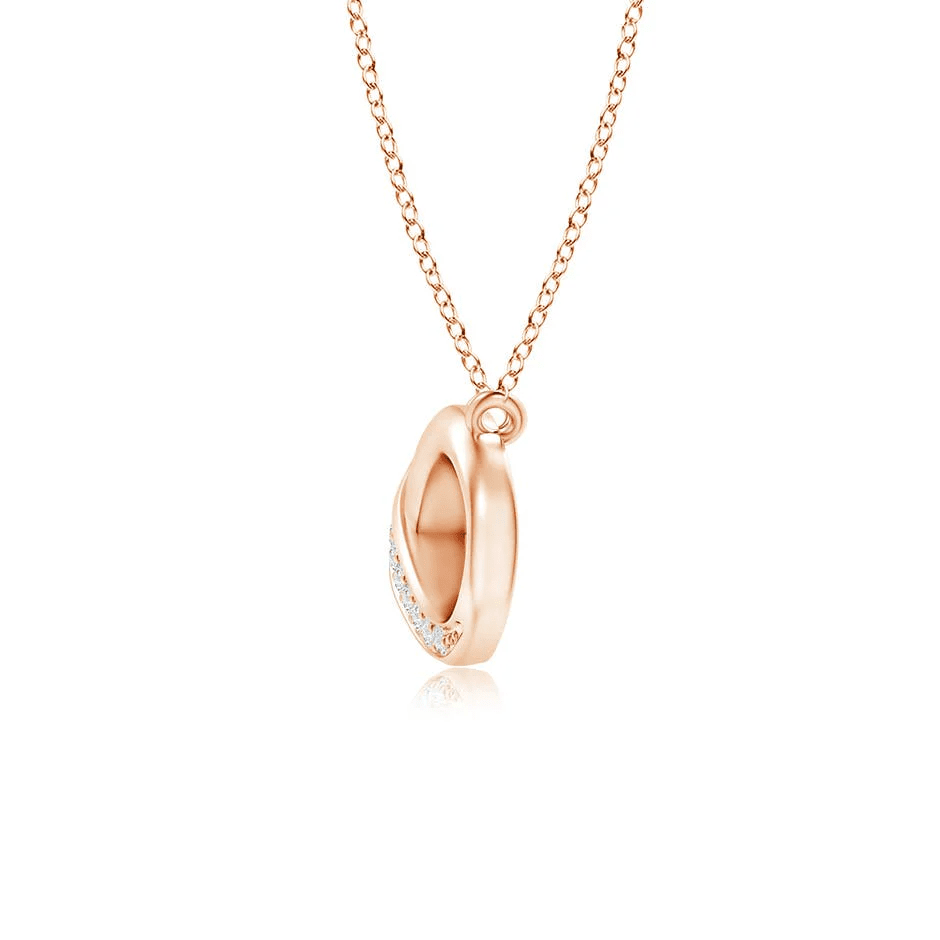 The Swan - Pavé Set Moissanite Infinity Necklace - Novelle Vow