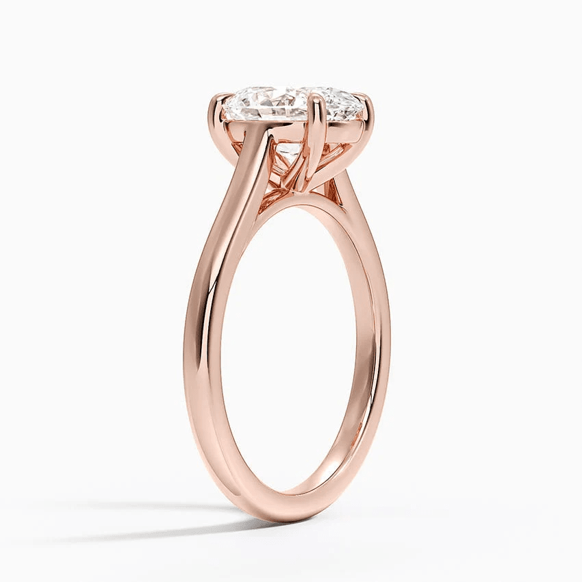 The Sydney - 4 Prong Oval Solitaire Moissanite Engagement Ring - Novelle Vow