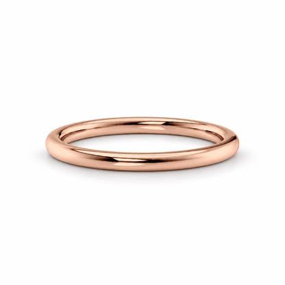 2mm–8mm Classic High-Polish Dome Wedding Band - Novelle Vow