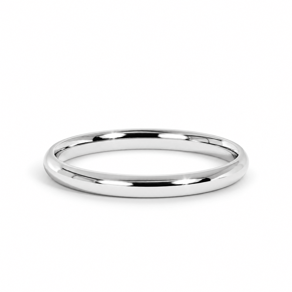 2mm–8mm Classic High-Polish Dome Wedding Band - Novelle Vow