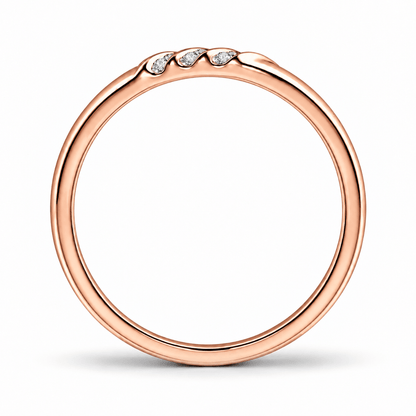 3.5mm Diagonal Channel-Set Moissanite Men's Wedding Band - Novelle Vow