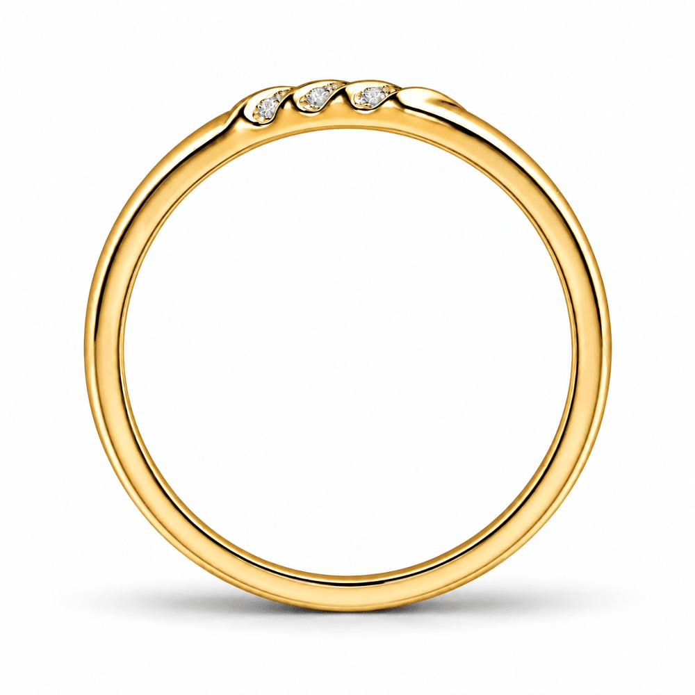 3.5mm Diagonal Channel-Set Moissanite Men's Wedding Band - Novelle Vow
