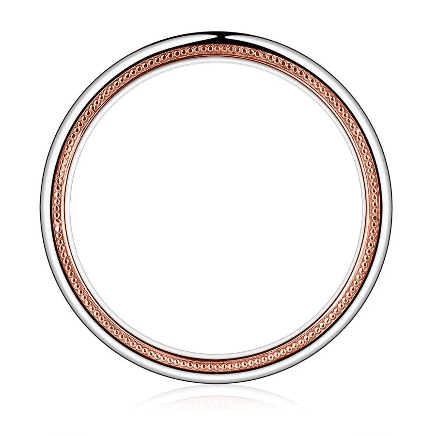 5.6mm Two-Tone Round-Cut Moissanite Men's Wedding Band - Novelle Vow