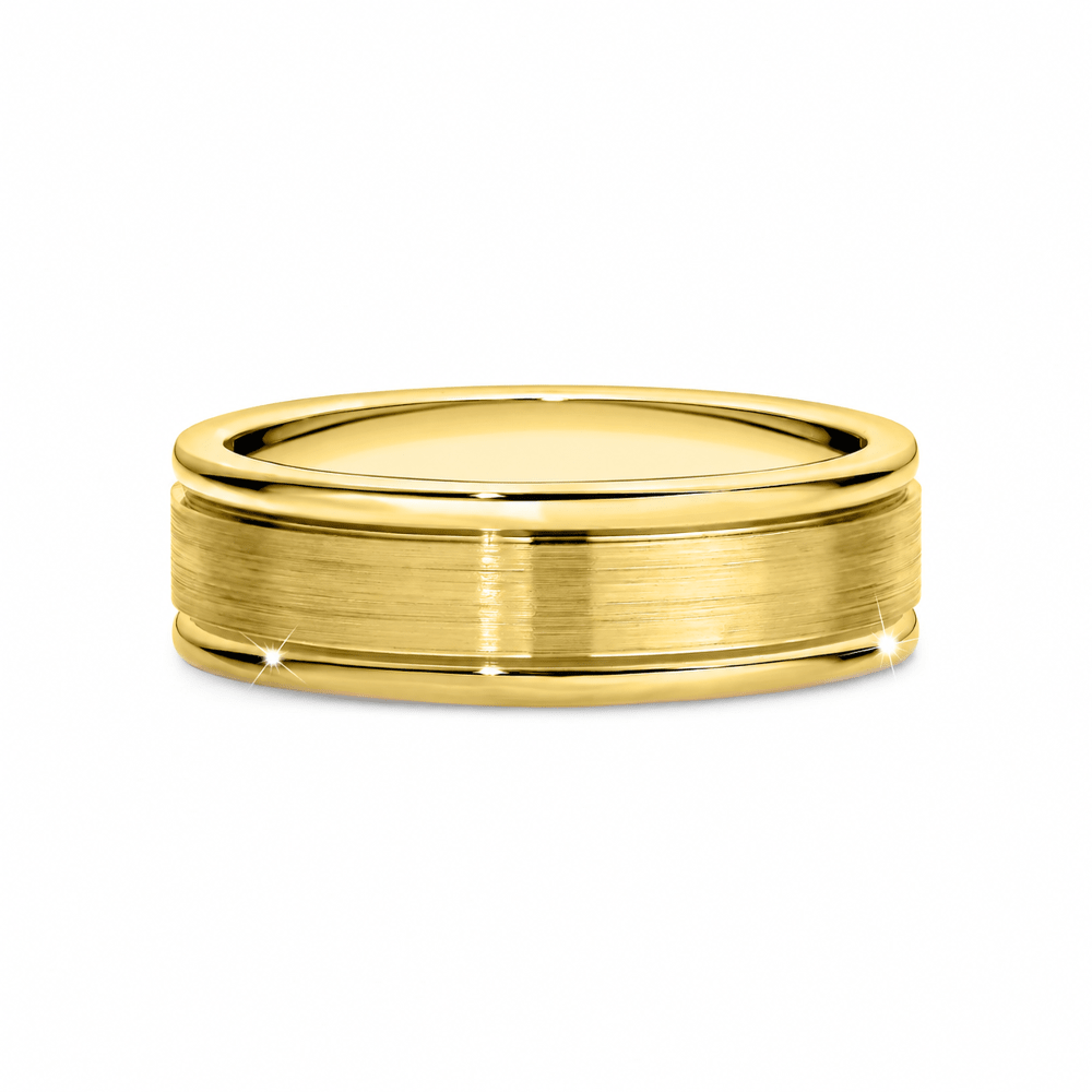 6mm Brushed Finish Men's Wedding Band - Novelle Vow