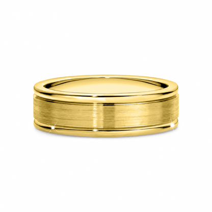 6mm Brushed Finish Men's Wedding Band - Novelle Vow