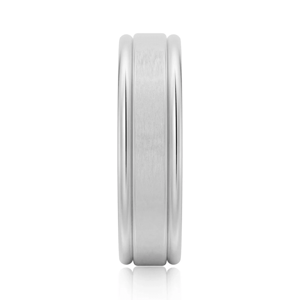 6mm Brushed Finish Men's Wedding Band - Novelle Vow