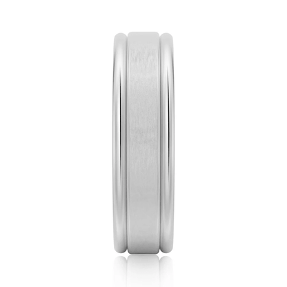 6mm Brushed Finish Men's Wedding Band - Novelle Vow