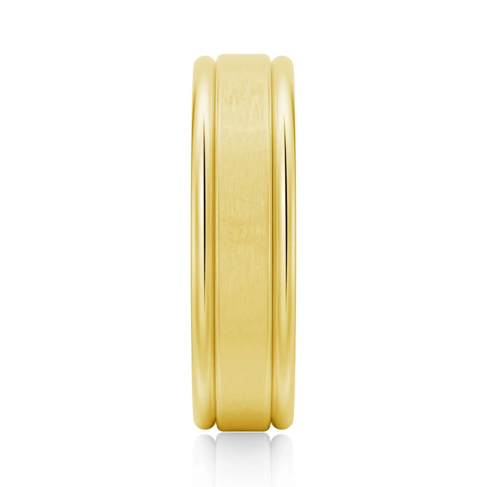 6mm Brushed Finish Men's Wedding Band - Novelle Vow