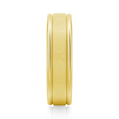 6mm Brushed Finish Men's Wedding Band - Novelle Vow