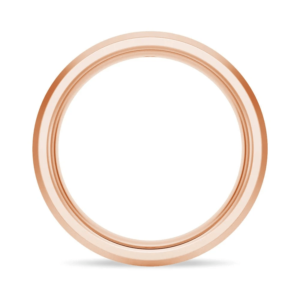 6mm Brushed Flush-Set Moissanite Men's Wedding Band - Novelle Vow