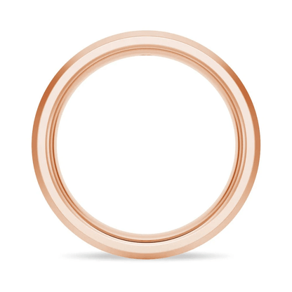 6mm Brushed Flush-Set Moissanite Men's Wedding Band - Novelle Vow