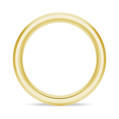 6mm Brushed Flush-Set Moissanite Men's Wedding Band - Novelle Vow