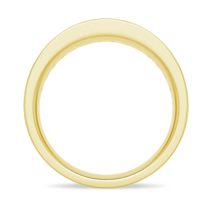 7.5mm Sapphire and Moissanite Men's Wedding Band - Novelle Vow