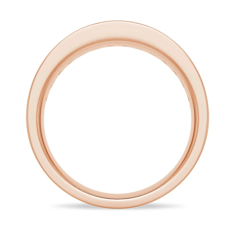 7.5mm Sapphire and Moissanite Men's Wedding Band - Novelle Vow