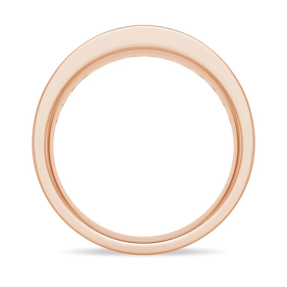 7.5mm Sapphire and Moissanite Men's Wedding Band - Novelle Vow