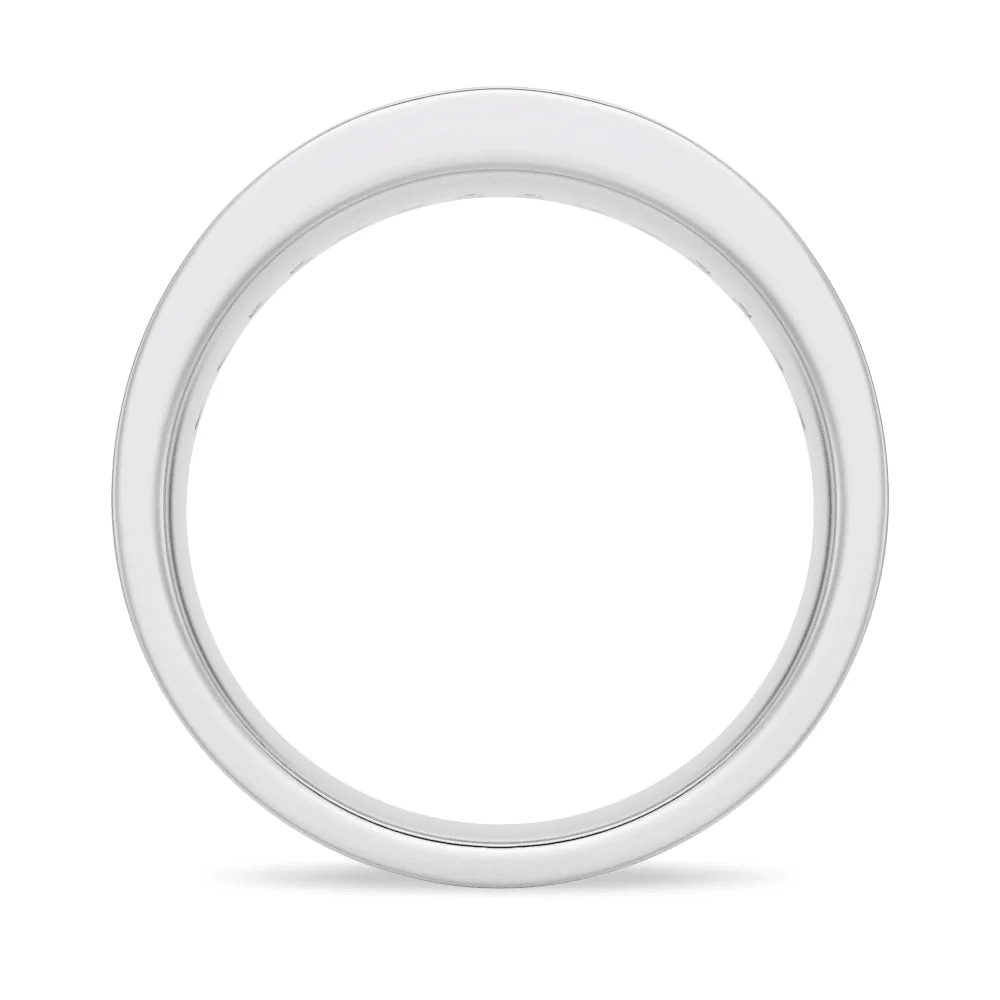 7.5mm Sapphire and Moissanite Men's Wedding Band - Novelle Vow