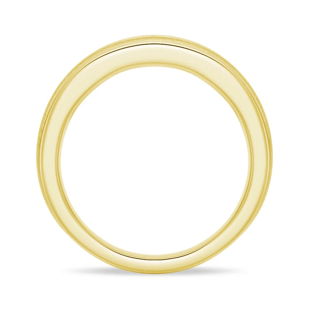 7mm Brushed Channel-Set Moissanite Men's Wedding Band - Novelle Vow