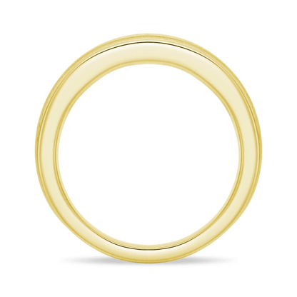 7mm Brushed Channel-Set Moissanite Men's Wedding Band - Novelle Vow
