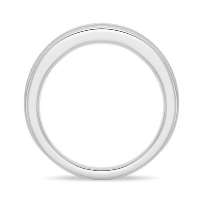 7mm Brushed Channel-Set Moissanite Men's Wedding Band - Novelle Vow