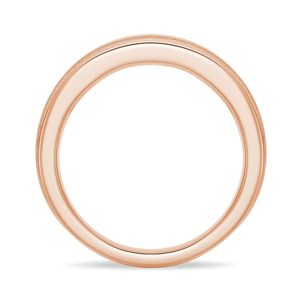 7mm Brushed Channel-Set Moissanite Men's Wedding Band - Novelle Vow