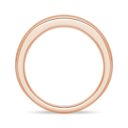 7mm Brushed Channel-Set Moissanite Men's Wedding Band - Novelle Vow