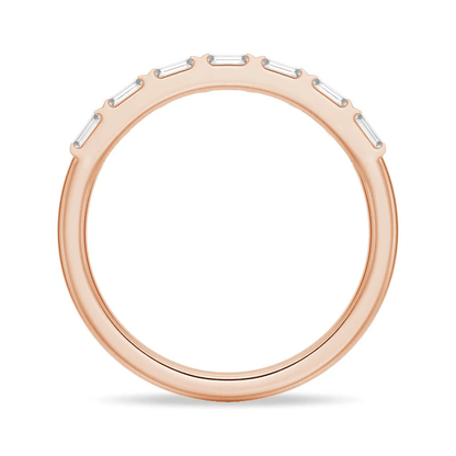 Baguette Cut 7 - Stone Bar Set Moissanite Band - Novelle Vow