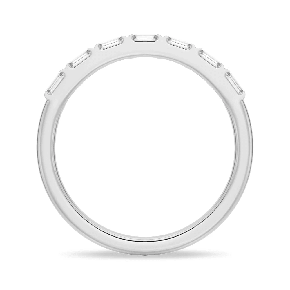 Baguette Cut 7 - Stone Bar Set Moissanite Band - Novelle Vow