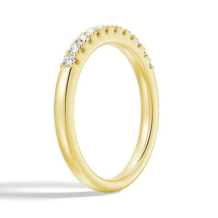 Classic 2mm Round Moissanite Wedding Band - Novelle Vow