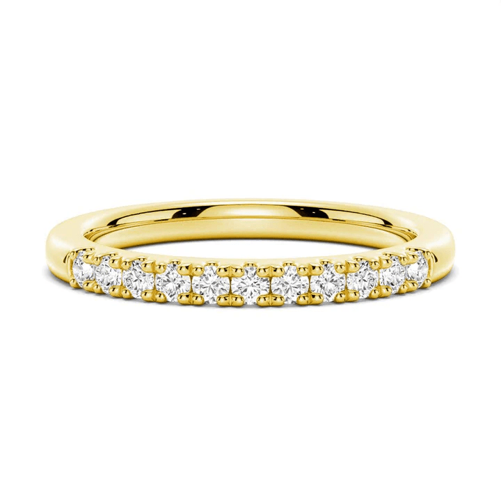 Classic 2mm Round Moissanite Wedding Band - Novelle Vow
