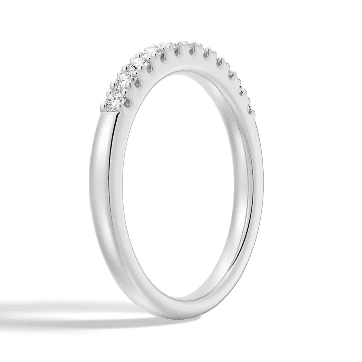 Classic 2mm Round Moissanite Wedding Band - Novelle Vow