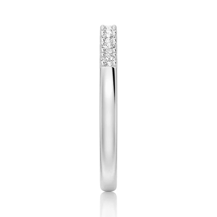 Classic 2mm Round Moissanite Wedding Band - Novelle Vow