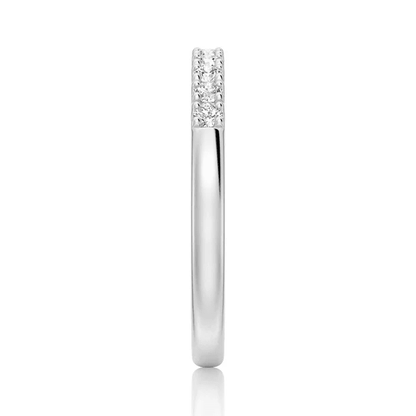 Classic 2mm Round Moissanite Wedding Band - Novelle Vow