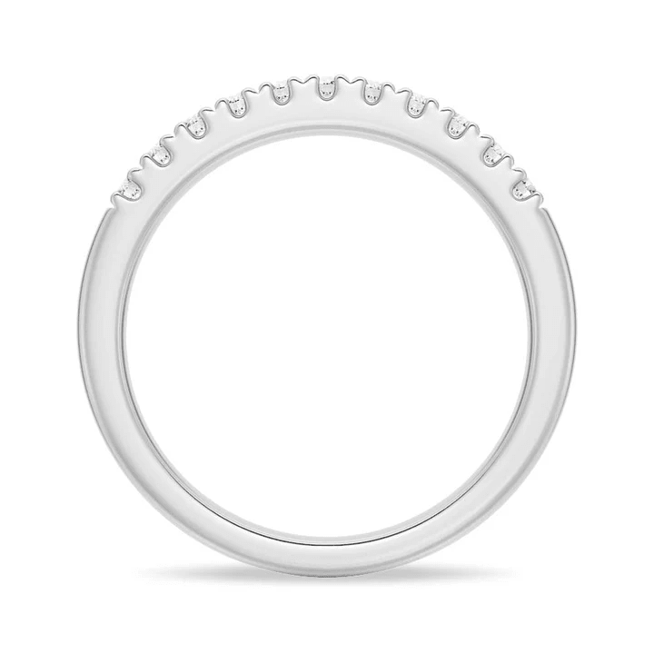 Classic 2mm Round Moissanite Wedding Band - Novelle Vow
