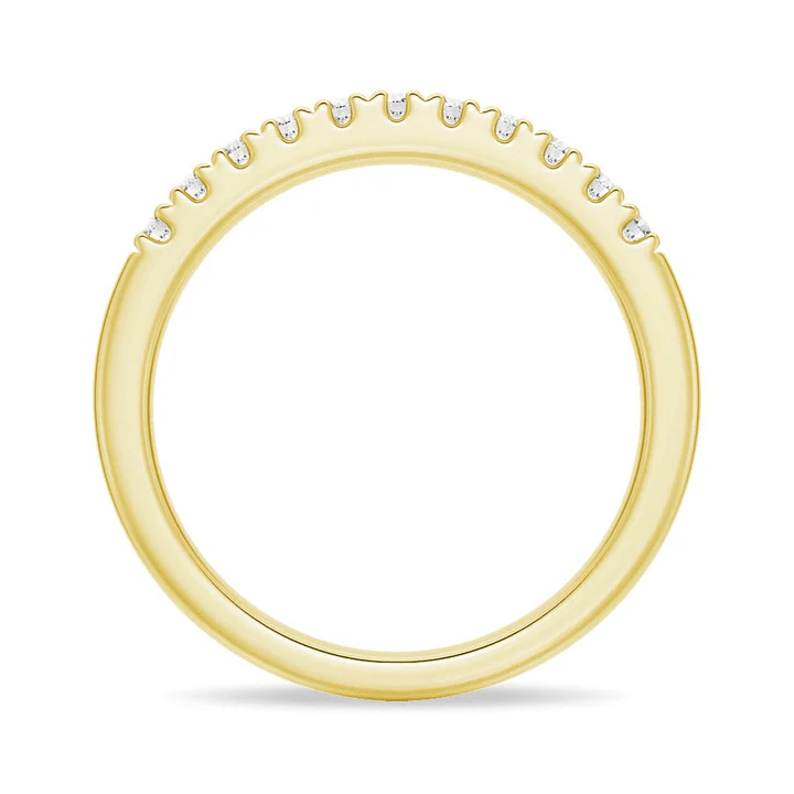 Classic 2mm Round Moissanite Wedding Band - Novelle Vow