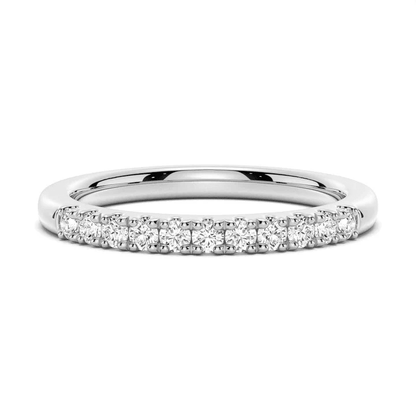 Classic 2mm Round Moissanite Wedding Band - Novelle Vow