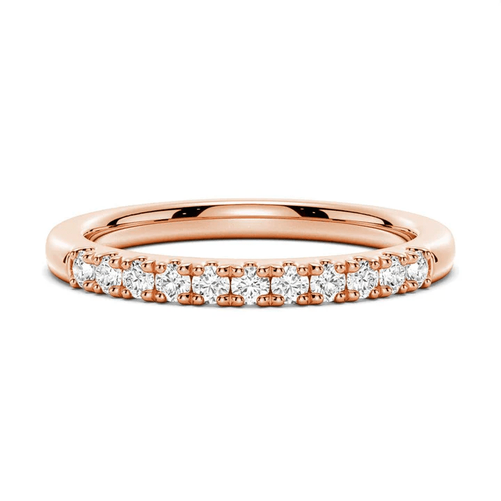 Classic 2mm Round Moissanite Wedding Band - Novelle Vow
