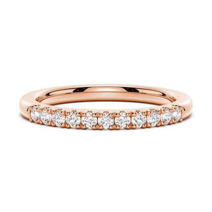 Classic 2mm Round Moissanite Wedding Band - Novelle Vow