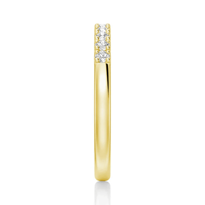 Classic 2mm Round Moissanite Wedding Band - Novelle Vow