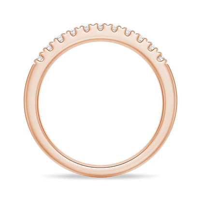 Classic 2mm Round Moissanite Wedding Band - Novelle Vow