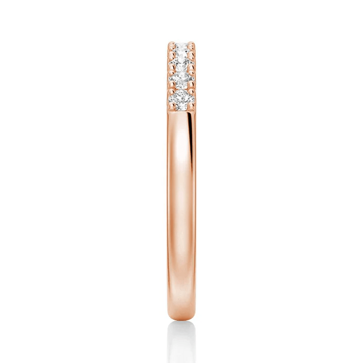 Classic 2mm Round Moissanite Wedding Band - Novelle Vow
