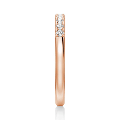 Classic 2mm Round Moissanite Wedding Band - Novelle Vow