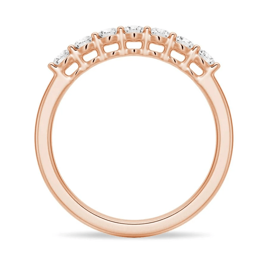 Classic 7 - Stone Moissanite Wedding Band - Novelle Vow