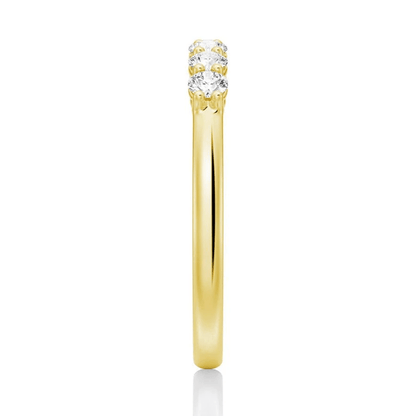 Classic 7 - Stone Moissanite Wedding Band - Novelle Vow
