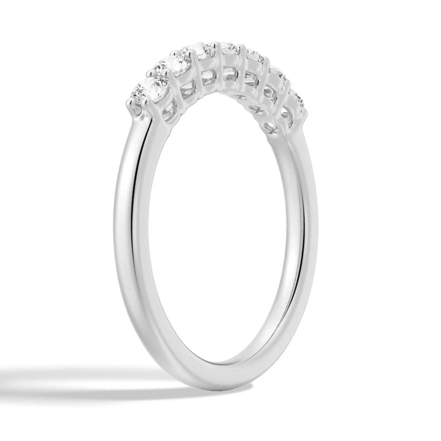 Classic 7 - Stone Moissanite Wedding Band - Novelle Vow