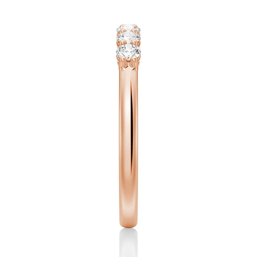 Classic 7 - Stone Moissanite Wedding Band - Novelle Vow