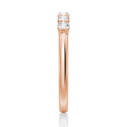 Classic 7 - Stone Moissanite Wedding Band - Novelle Vow
